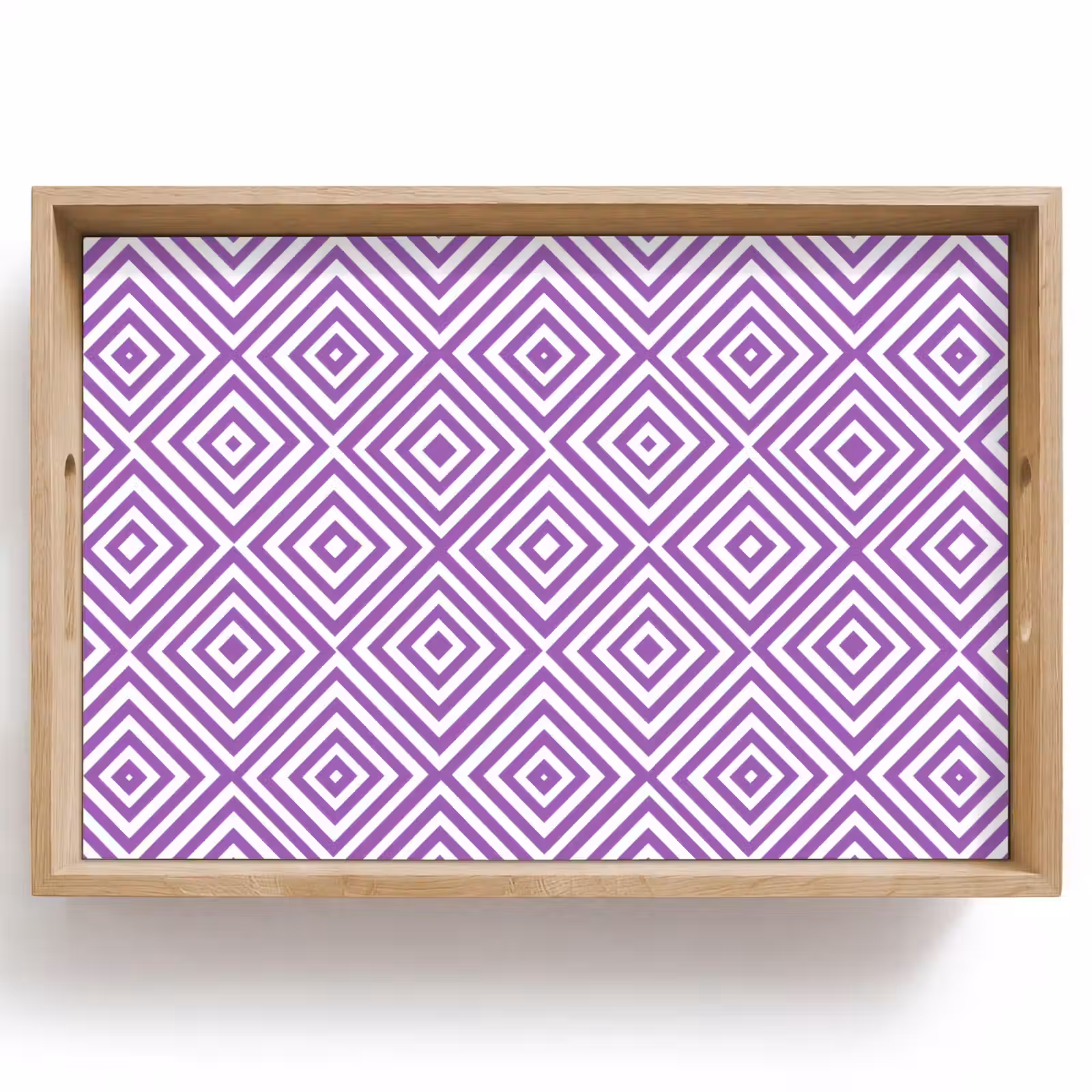 Dienblad - Paars - Geometrisch - Ruiten - Concentrisch - Patroon — 1