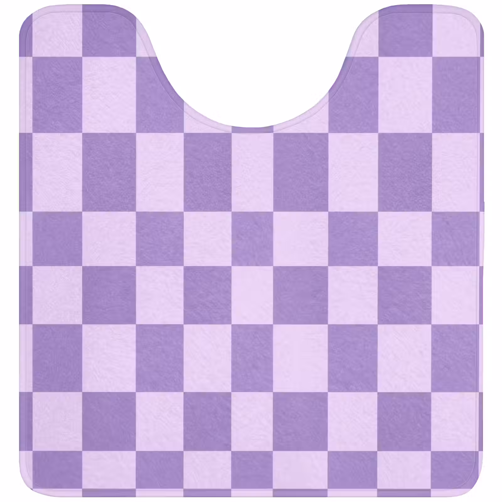 Wc Mat - Paars - Geometrisch - Dambord - Blokken - Patroon — 1