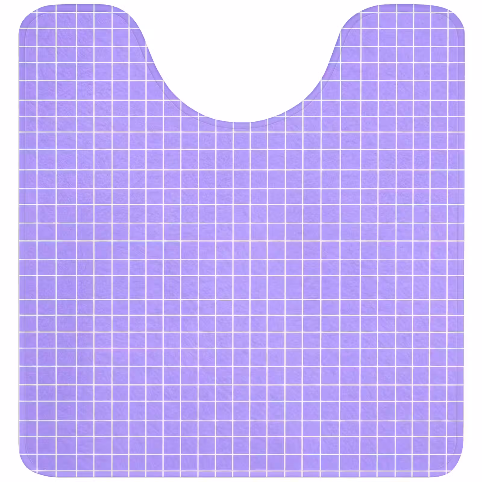 Wc Mat - Paars - Geometrisch - Raster - Minimalistisch - Patroon — 1