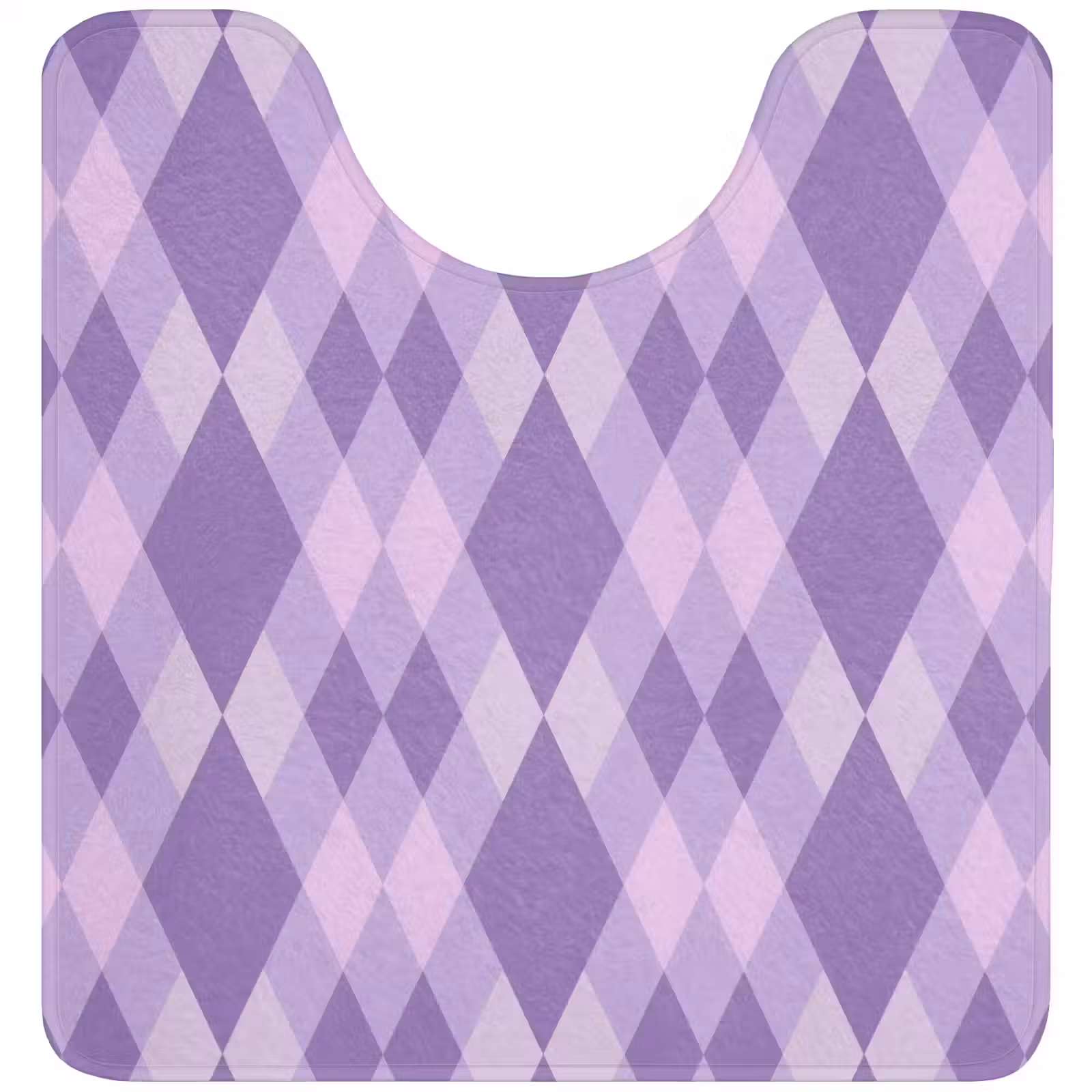 Wc Mat - Paars - Geometrisch - Ruiten - Argyle - Patroon — 1