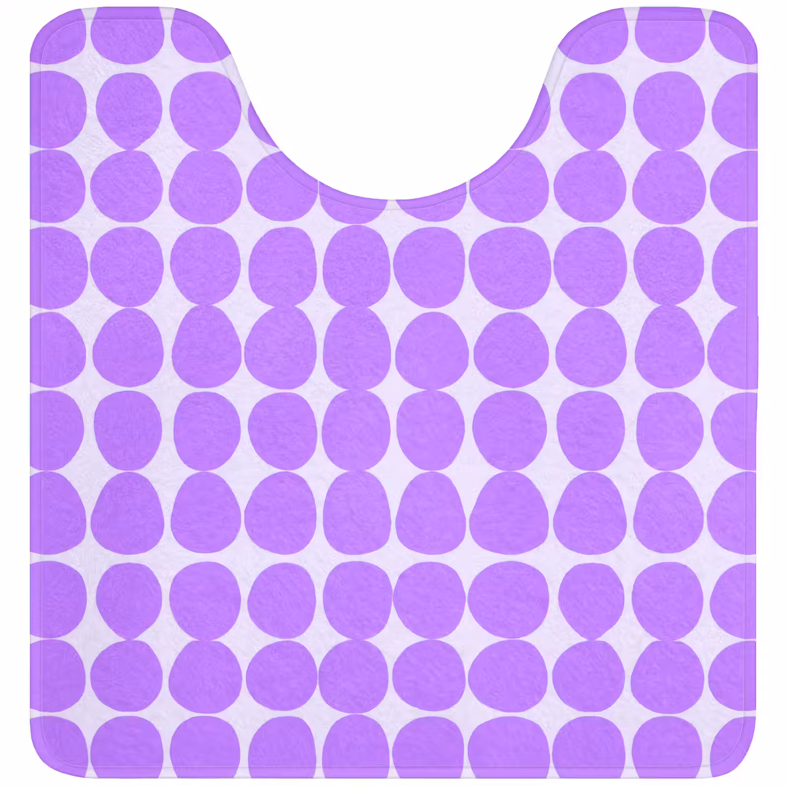 Wc Mat - Paars - Geometrisch - Stippen - Polka Dot - Patroon — 1