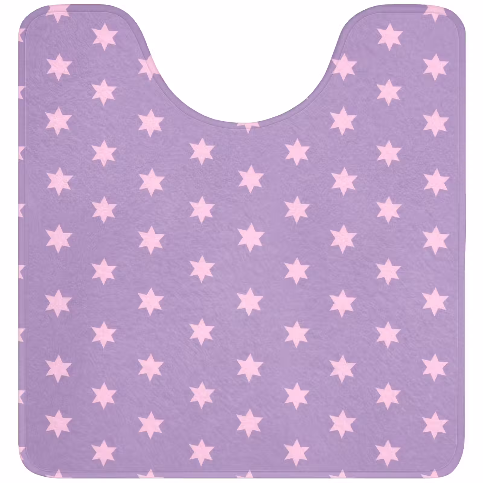 Wc Mat - Paars - Roze - Sterren - Geometrisch - Patroon — 1