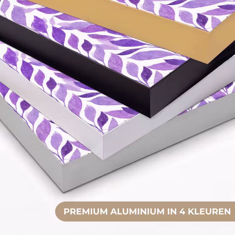 Art Frame - Paars - Botanisch - Bladeren - Aquarel - Takken - Patroon — 2