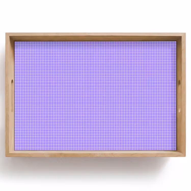 Dienblad - Paars - Geometrisch - Raster - Minimalistisch - Patroon — 1