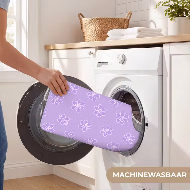 Wc Mat - Lila - Botanisch - Bloemen - Handgetekend - Patroon — 6
