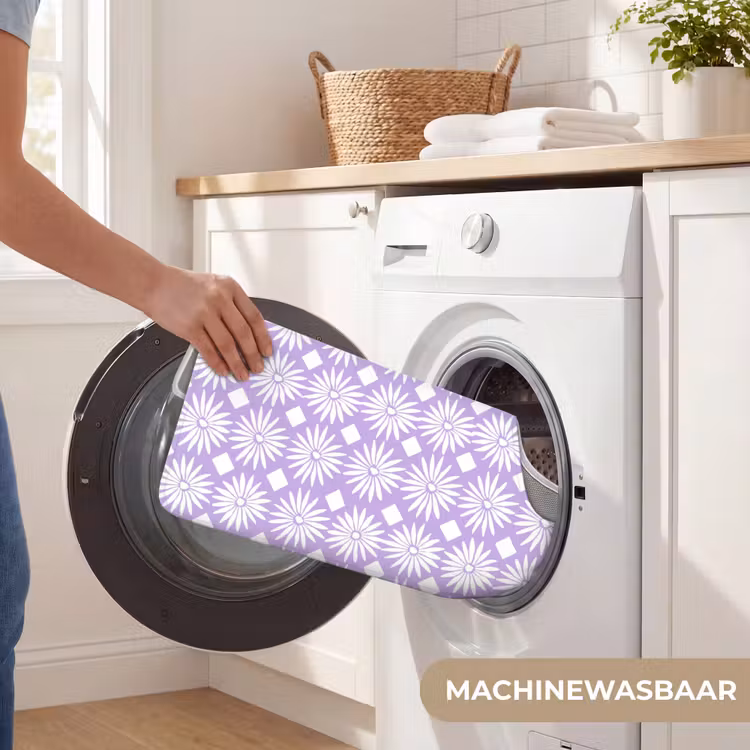 Wc Mat - Lila - Botanisch - Bloemen - Margrieten - Patroon — 6
