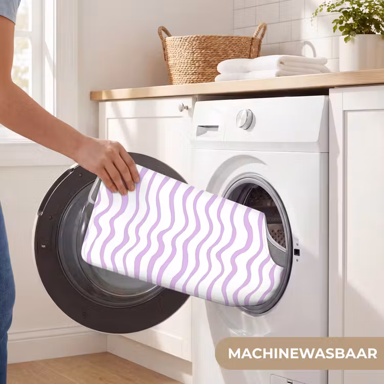 Wc Mat - Lila - Geometrisch - Golfjes - Lijnen - Patroon — 6