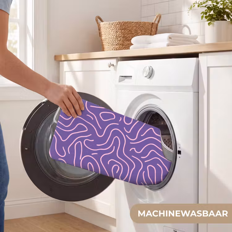 Wc Mat - Paars - Roze - Abstract - Lijnen - Doolhof - Patroon — 6