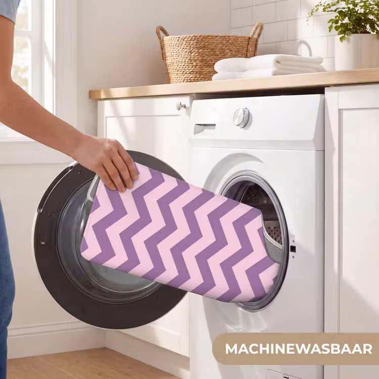 Wc Mat - Paars - Roze - Geometrisch - Chevron - Zigzag - Patroon — 6