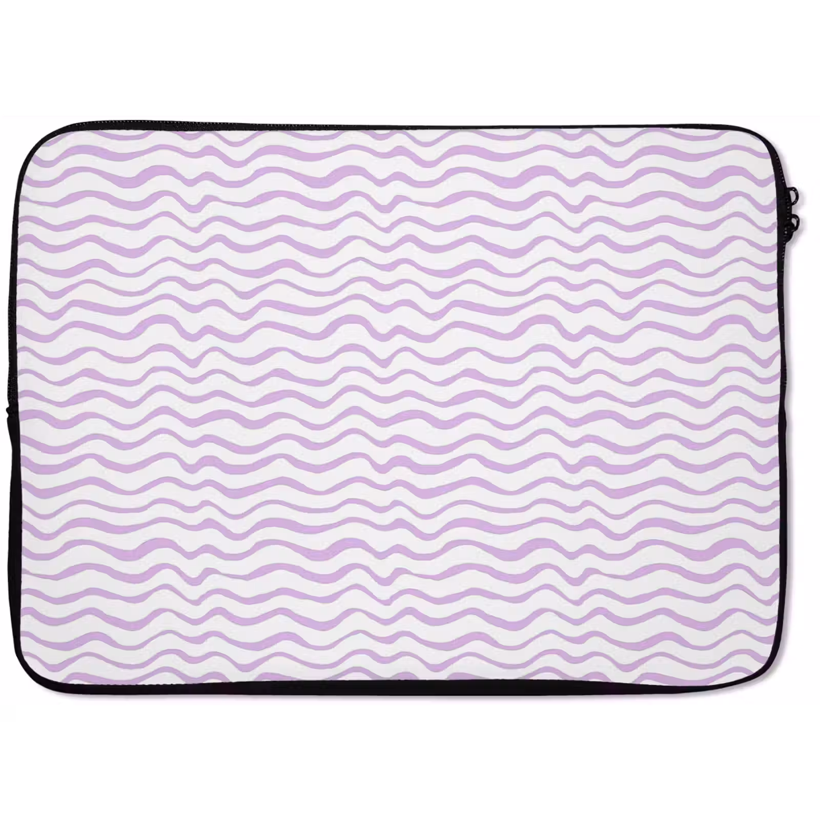 Laptophoes - Lila - Geometrisch - Golfjes - Lijnen - Patroon — 1