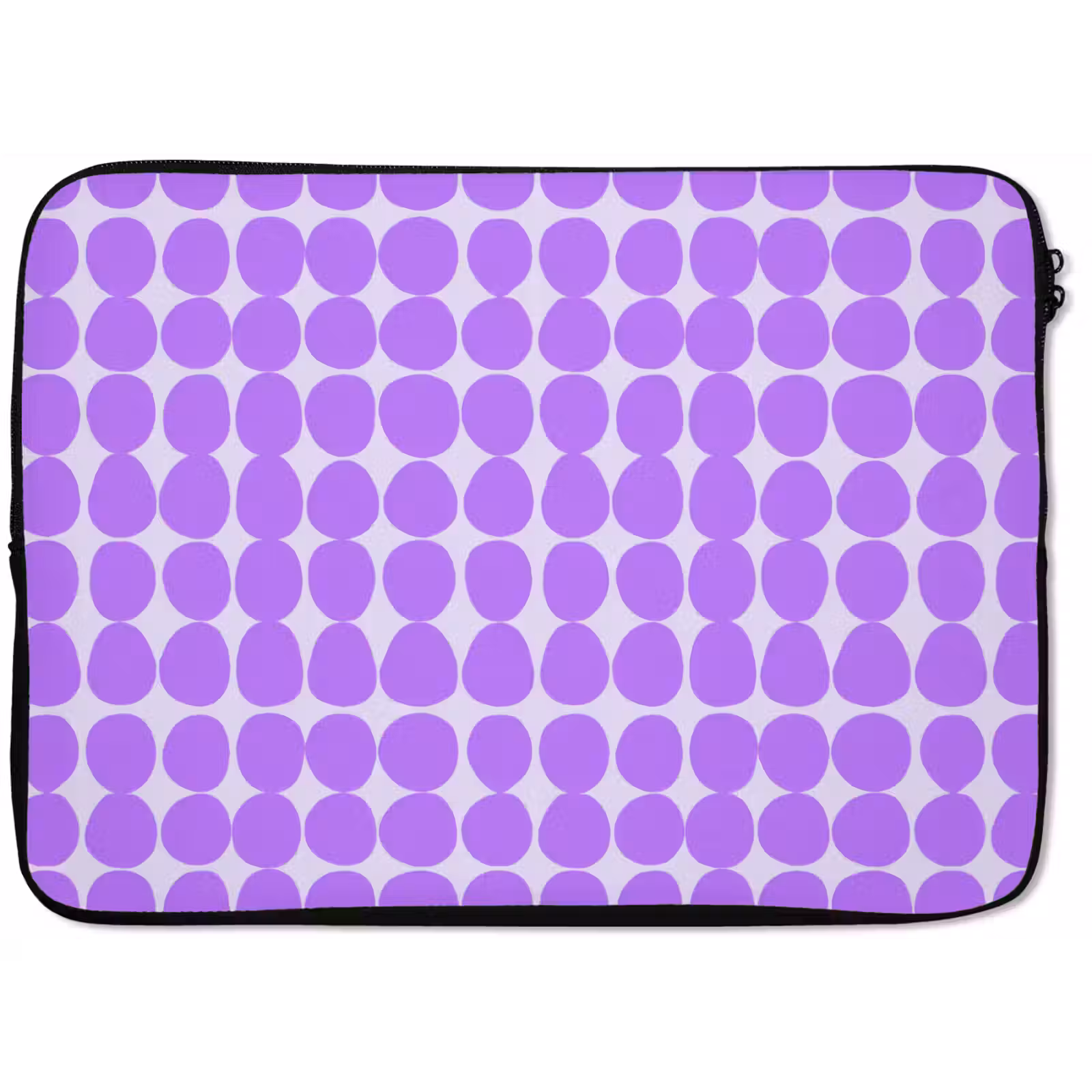 Laptophoes - Paars - Geometrisch - Stippen - Polka Dot - Patroon — 1