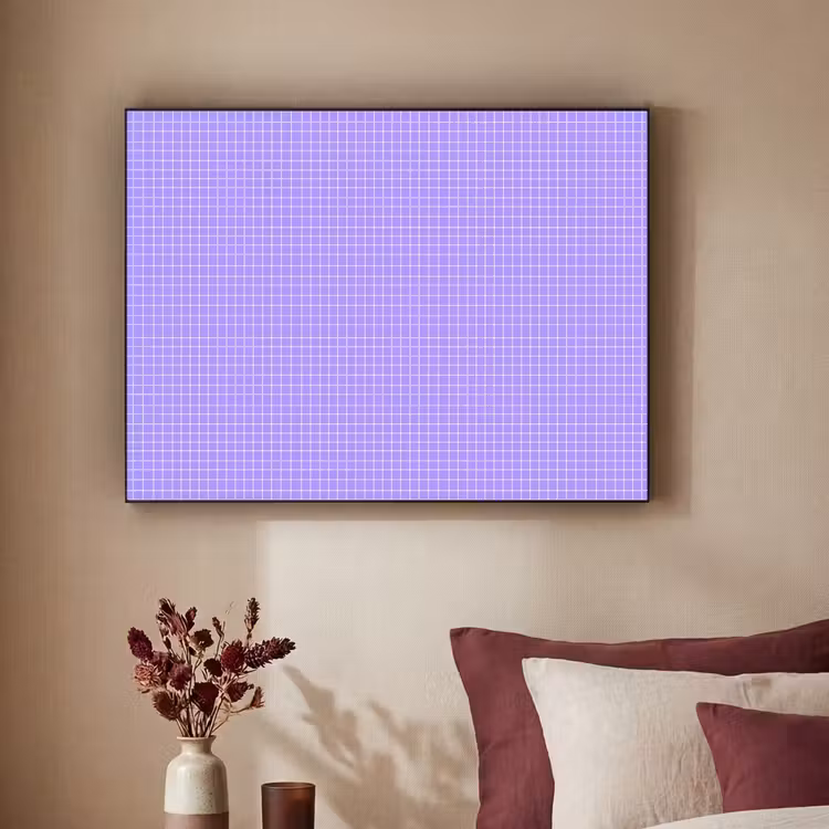 Art Frame - Paars - Geometrisch - Raster - Minimalistisch - Patroon — 3