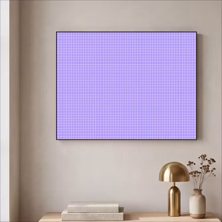 Art Frame - Paars - Geometrisch - Raster - Minimalistisch - Patroon — 5