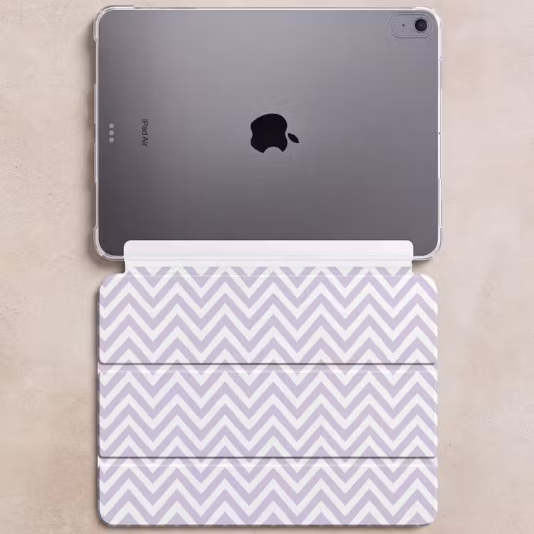 iPad hoes - Lila - Geometrisch - Chevron - Zigzag - Patroon — 6
