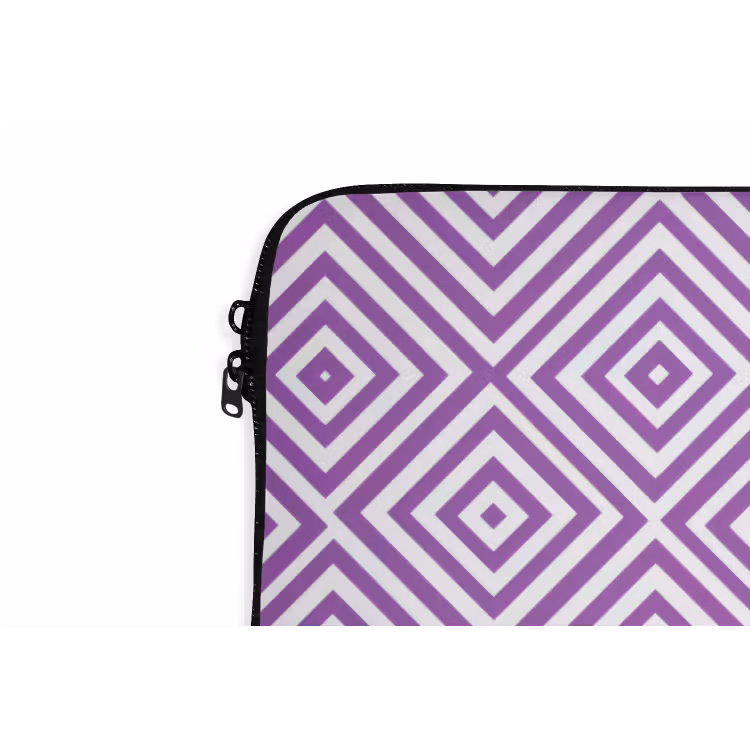 Laptophoes - Paars - Geometrisch - Ruiten - Concentrisch - Patroon — 5