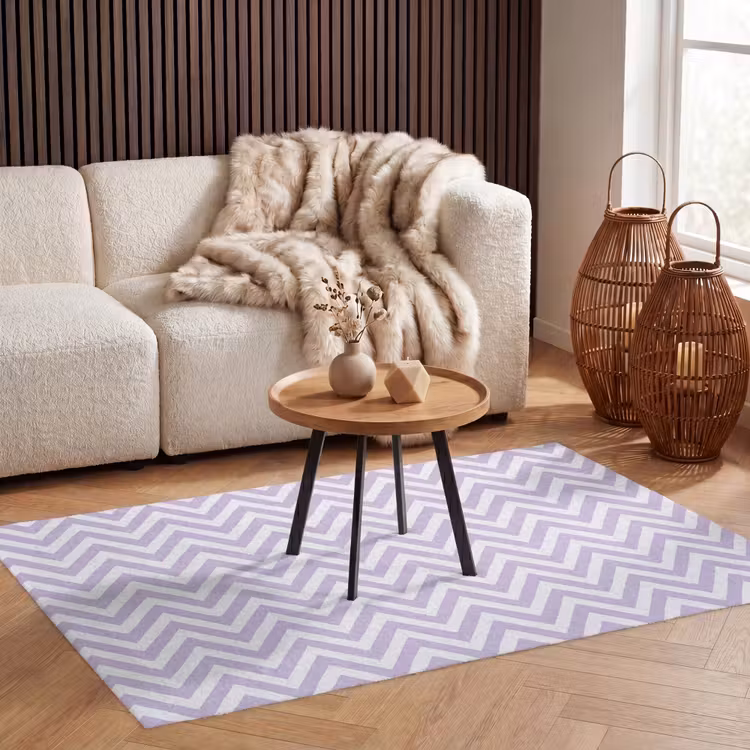 Vloerkleed - Lila - Geometrisch - Chevron - Zigzag - Patroon — 3