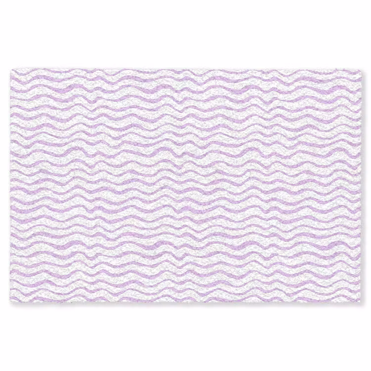 Vloerkleed - Lila - Geometrisch - Golfjes - Lijnen - Patroon — 1