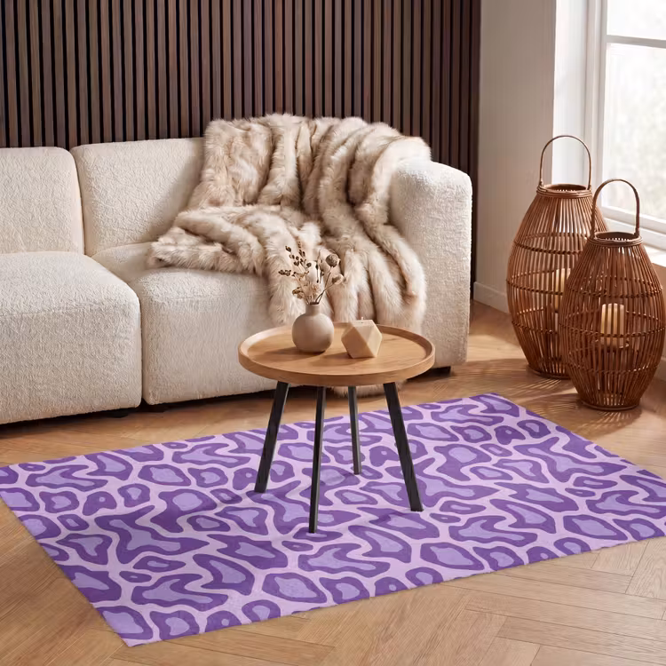 Vloerkleed - Paars - Abstract - Luipaard - Vlekken - Groovy - Patroon — 3