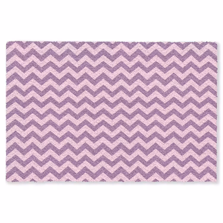 Vloerkleed - Paars - Roze - Geometrisch - Chevron - Zigzag - Patroon — 1