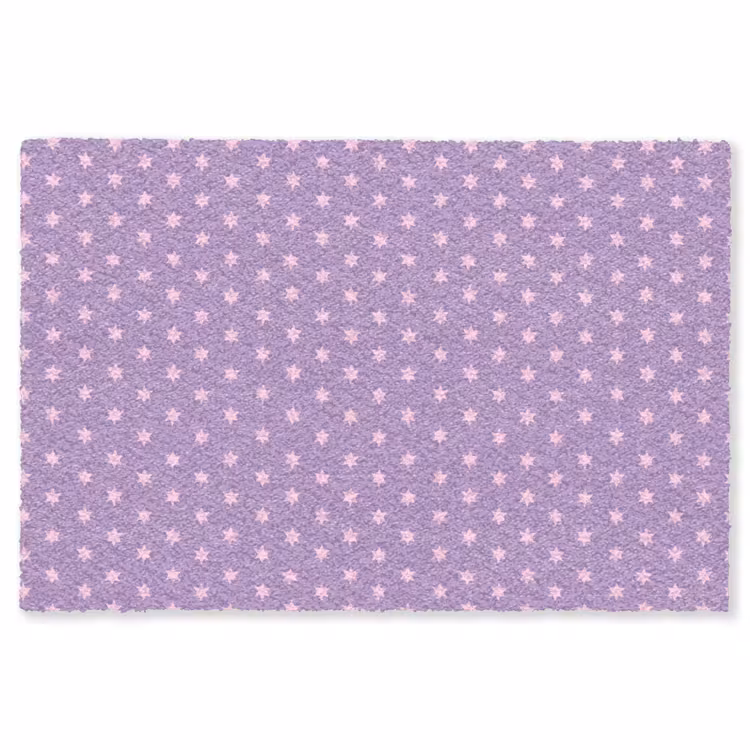 Vloerkleed - Paars - Roze - Sterren - Geometrisch - Patroon — 1