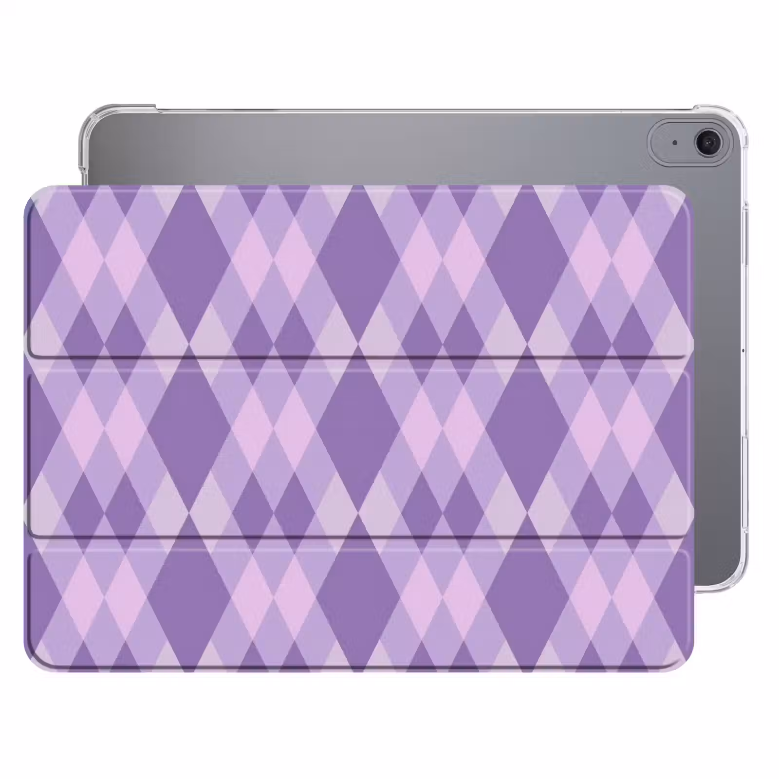iPad hoes - Paars - Geometrisch - Ruiten - Argyle - Patroon — 1