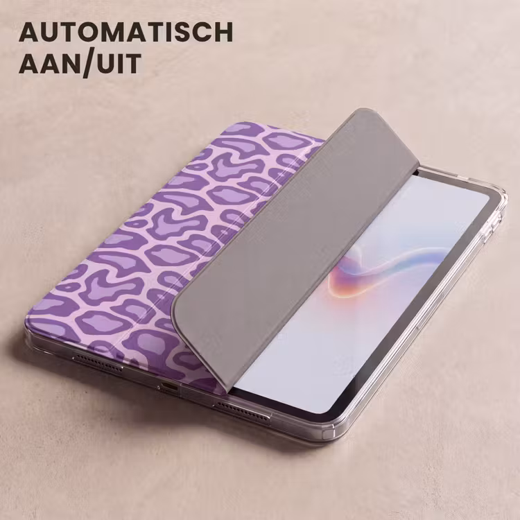 iPad hoes - Paars - Abstract - Luipaard - Vlekken - Groovy - Patroon — 5