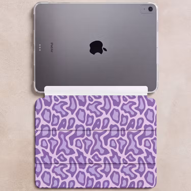 iPad hoes - Paars - Abstract - Luipaard - Vlekken - Groovy - Patroon — 6