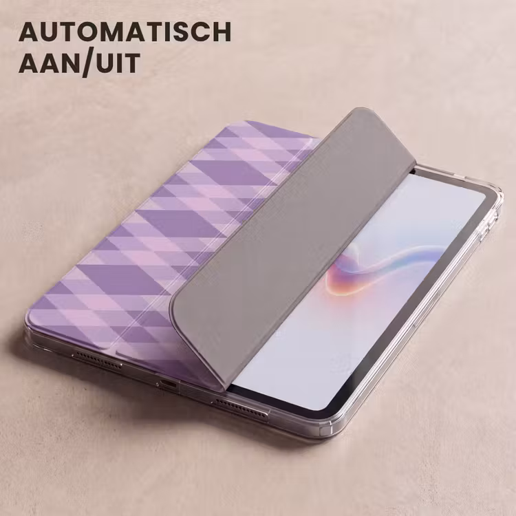 iPad hoes - Paars - Geometrisch - Ruiten - Argyle - Patroon — 5