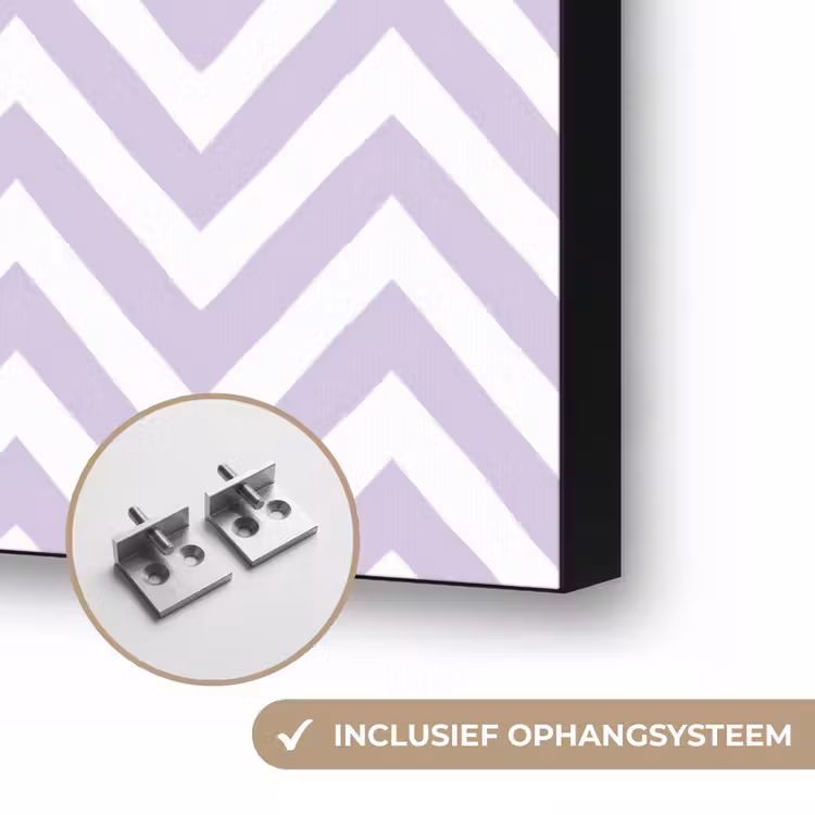 Art Frame - Lila - Geometrisch - Chevron - Zigzag - Patroon — 6