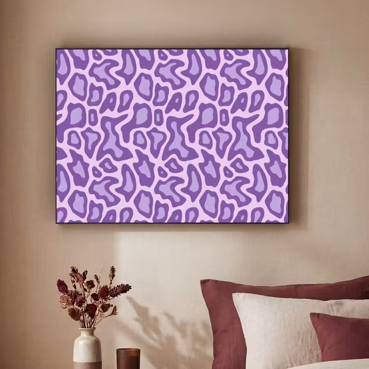 Art Frame - Paars - Abstract - Luipaard - Vlekken - Groovy - Patroon — 3