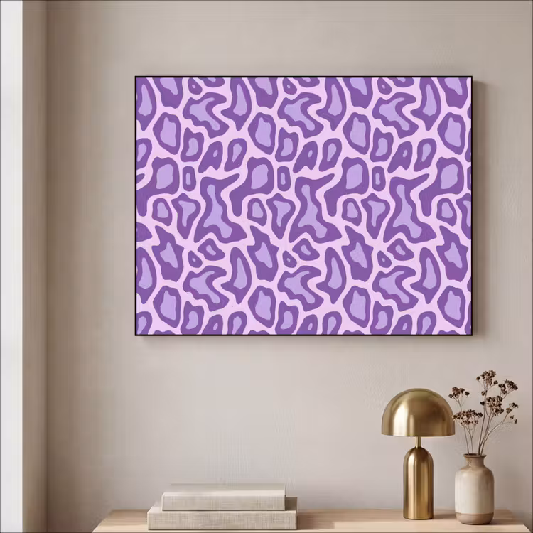 Art Frame - Paars - Abstract - Luipaard - Vlekken - Groovy - Patroon — 5