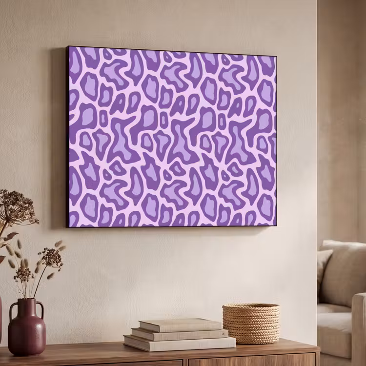 Art Frame - Paars - Abstract - Luipaard - Vlekken - Groovy - Patroon — 7