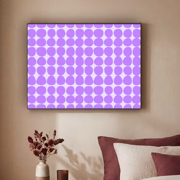 Art Frame - Paars - Geometrisch - Stippen - Polka Dot - Patroon — 3