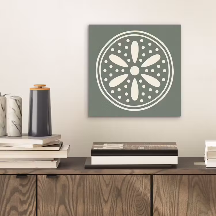 Aluminium schilderij - Patroon - Cirkel - Abstract - Groen - Decoratie — 2