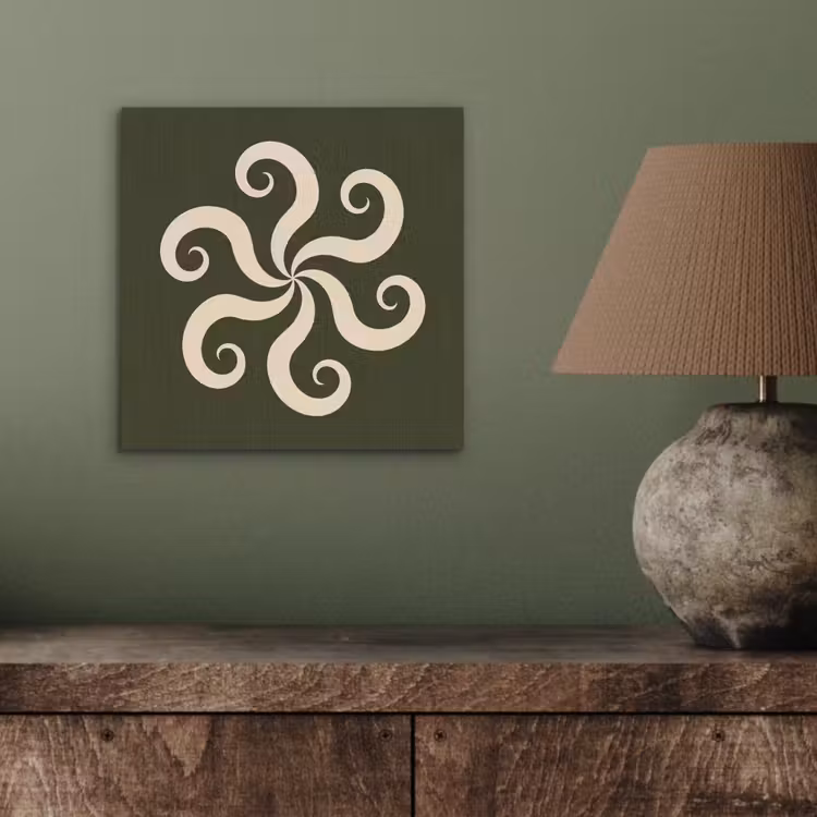Aluminium schilderij - Patroon - Spiraal - Abstract - Modern - Groen — 3