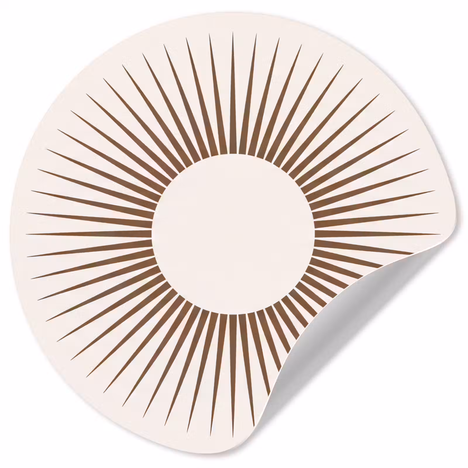 Behangcirkel - Abstract - Zon - Symbool - Modern - Beige — 1