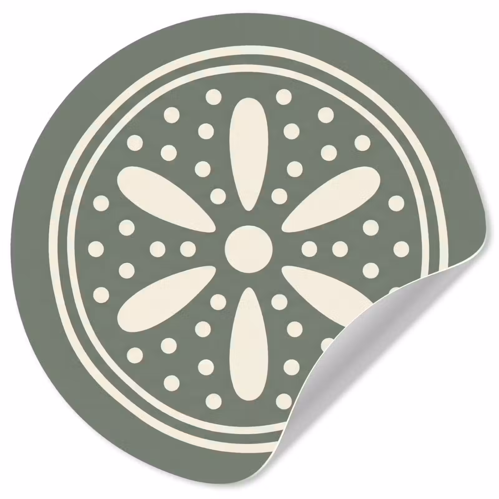 Behangcirkel - Patroon - Cirkel - Abstract - Groen - Decoratie — 1