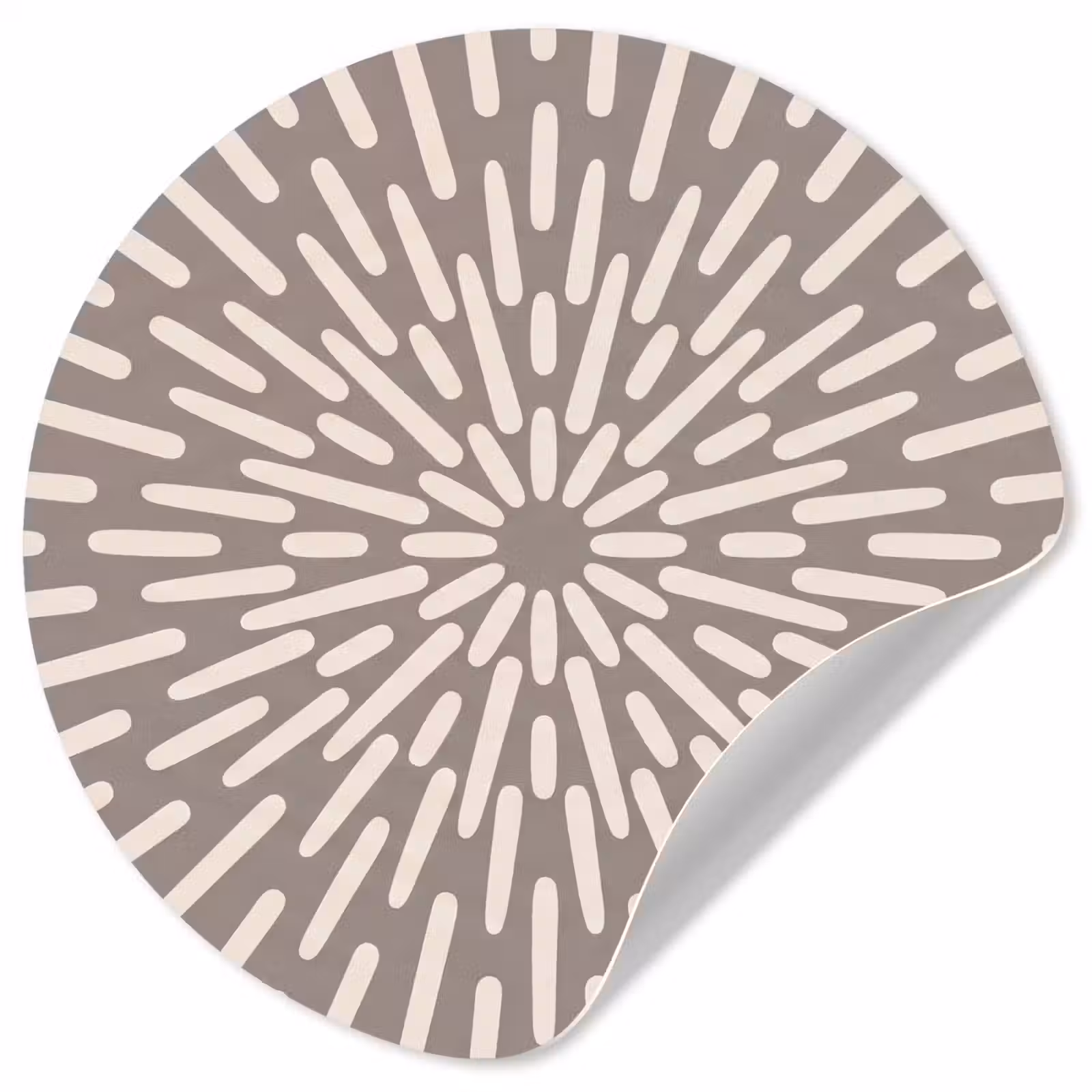 Behangcirkel - Patroon - Stralen - Abstract - Modern - Grijs — 1