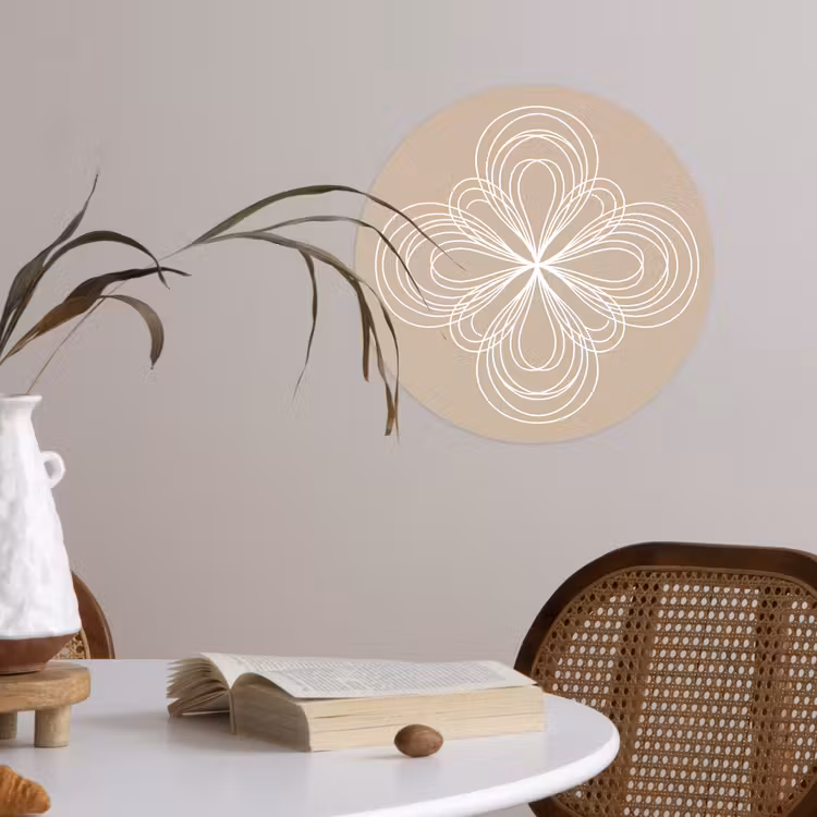 Behangcirkel - Patroon - Lijnen - Abstract - Minimalistisch - Beige — 4
