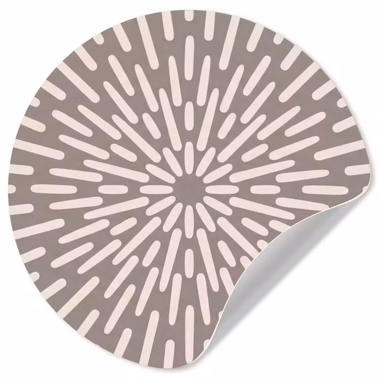 Behangcirkel - Patroon - Stralen - Abstract - Modern - Grijs — 1