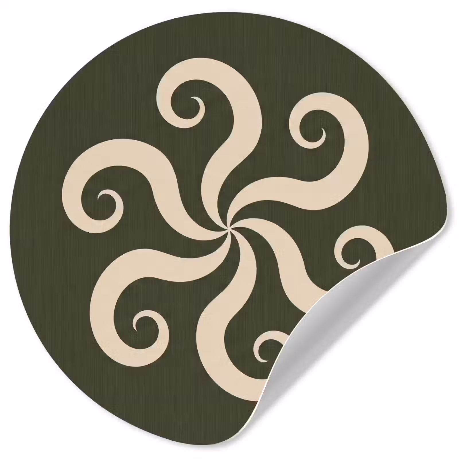 Behangcirkel - Patroon - Spiraal - Abstract - Modern - Groen — 1