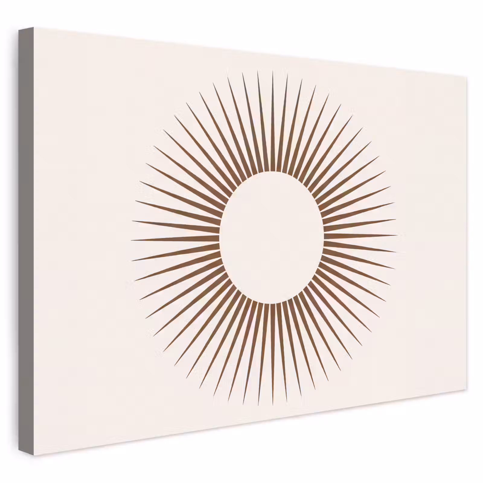 Buiten canvas - Abstract - Zon - Symbool - Modern - Beige — 1