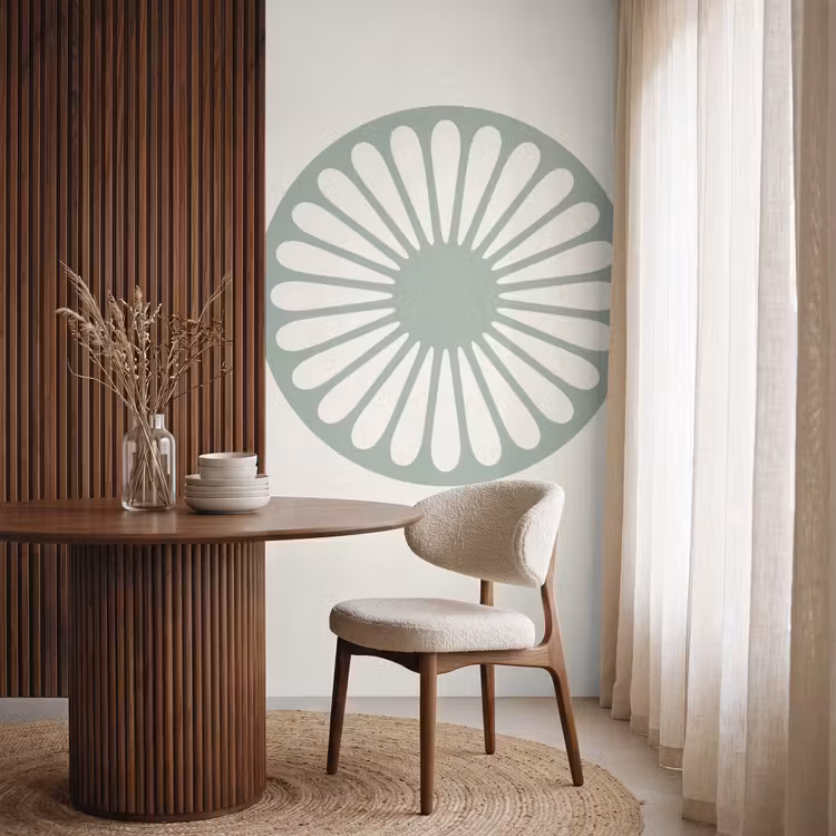 Behang - Abstract - Patroon - Radiaal - Modern - Groen — 4