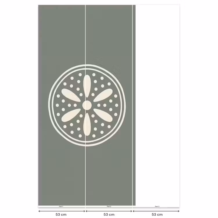 Behang - Patroon - Cirkel - Abstract - Groen - Decoratie — 6