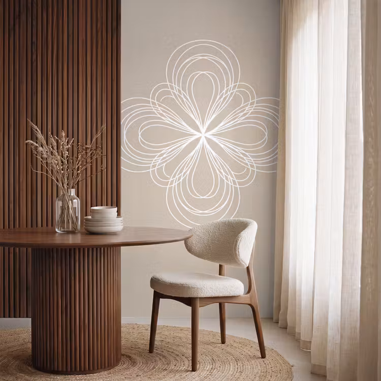 Behang - Patroon - Lijnen - Abstract - Minimalistisch - Beige — 4