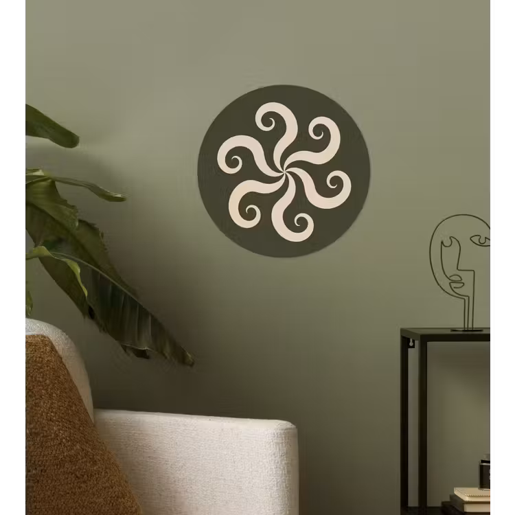 Behangcirkel - Patroon - Spiraal - Abstract - Modern - Groen — 3