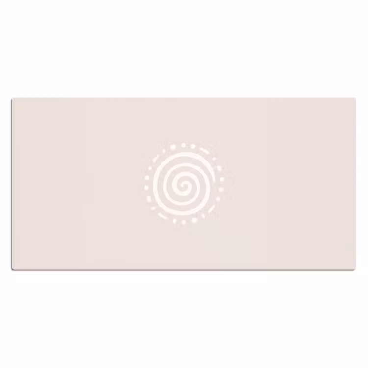 Bureau onderlegger - Symbool - Spiraal - Abstract - Minimalistisch - Beige — 2