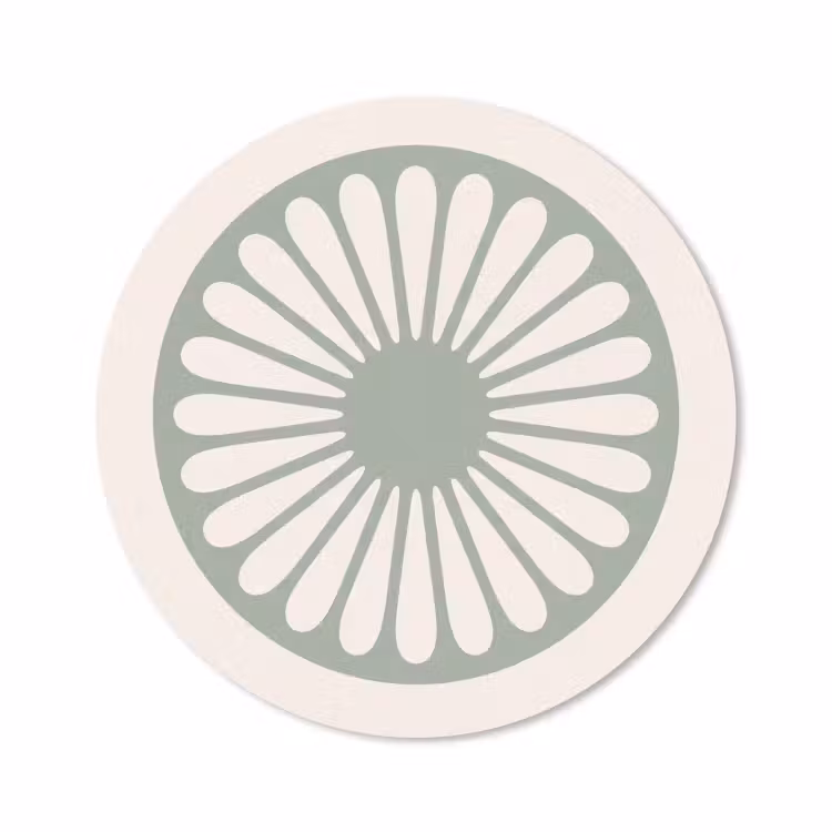 Muismat - Abstract - Patroon - Radiaal - Modern - Groen — 1