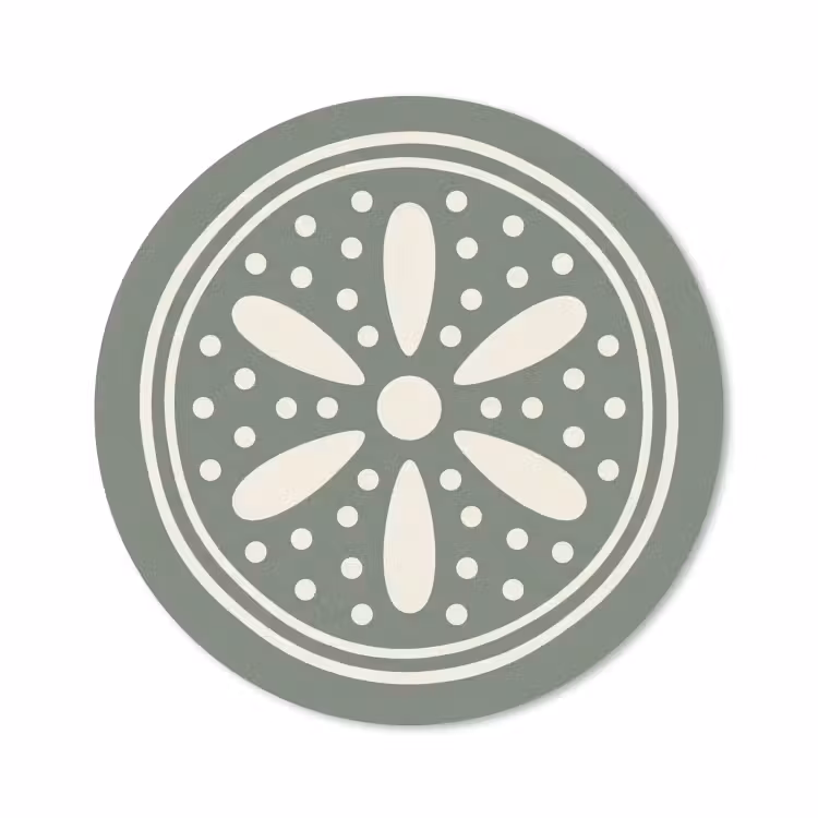 Muismat - Patroon - Cirkel - Abstract - Groen - Decoratie — 1