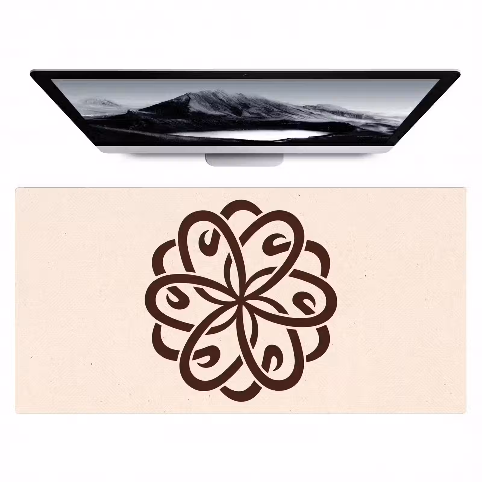 Bureau onderlegger - Patroon - Knoop - Abstract - Modern - Bruin — 1